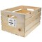 Good Wood by Leisure Arts Wooden Crate, wood crate unfinished, wood crates for display, wood crates for storage, wooden crates unfinished, Rustic, 18" x 12.5" x 9.5"